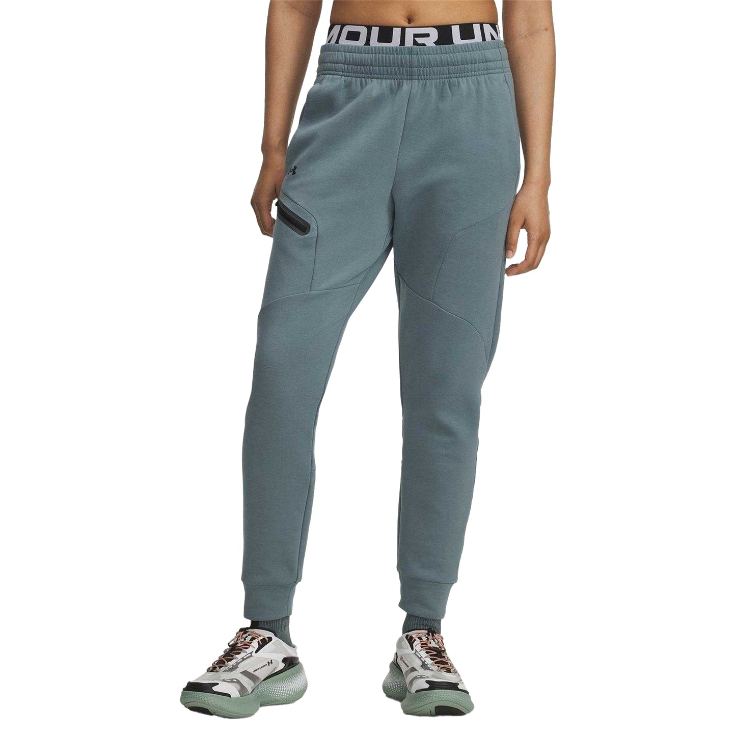 Jasper - Front - Under Armour Womens-Ladies Unstoppable Fleece Athletic Joggers