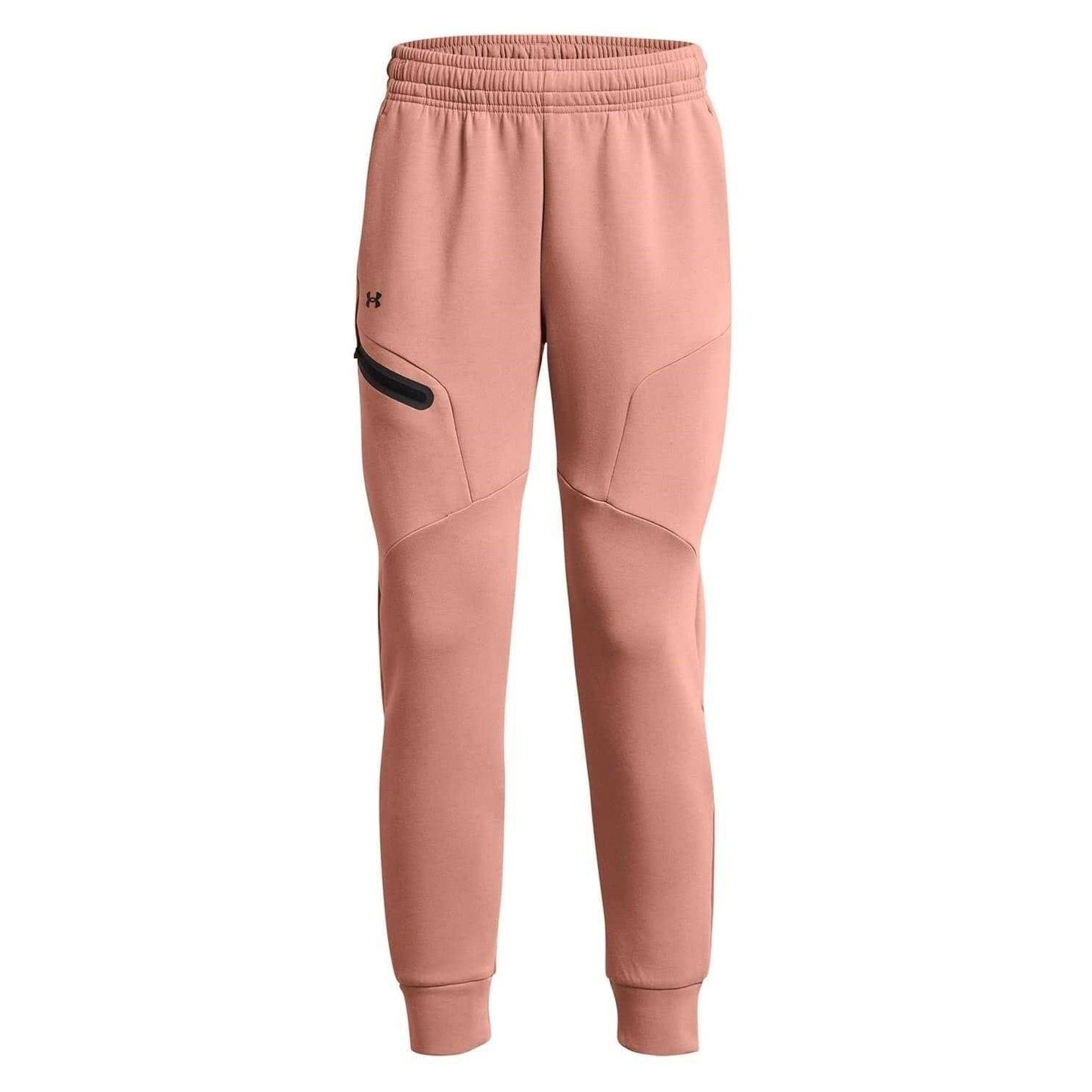 Pink - Front - Under Armour Womens-Ladies Unstoppable Fleece Athletic Joggers