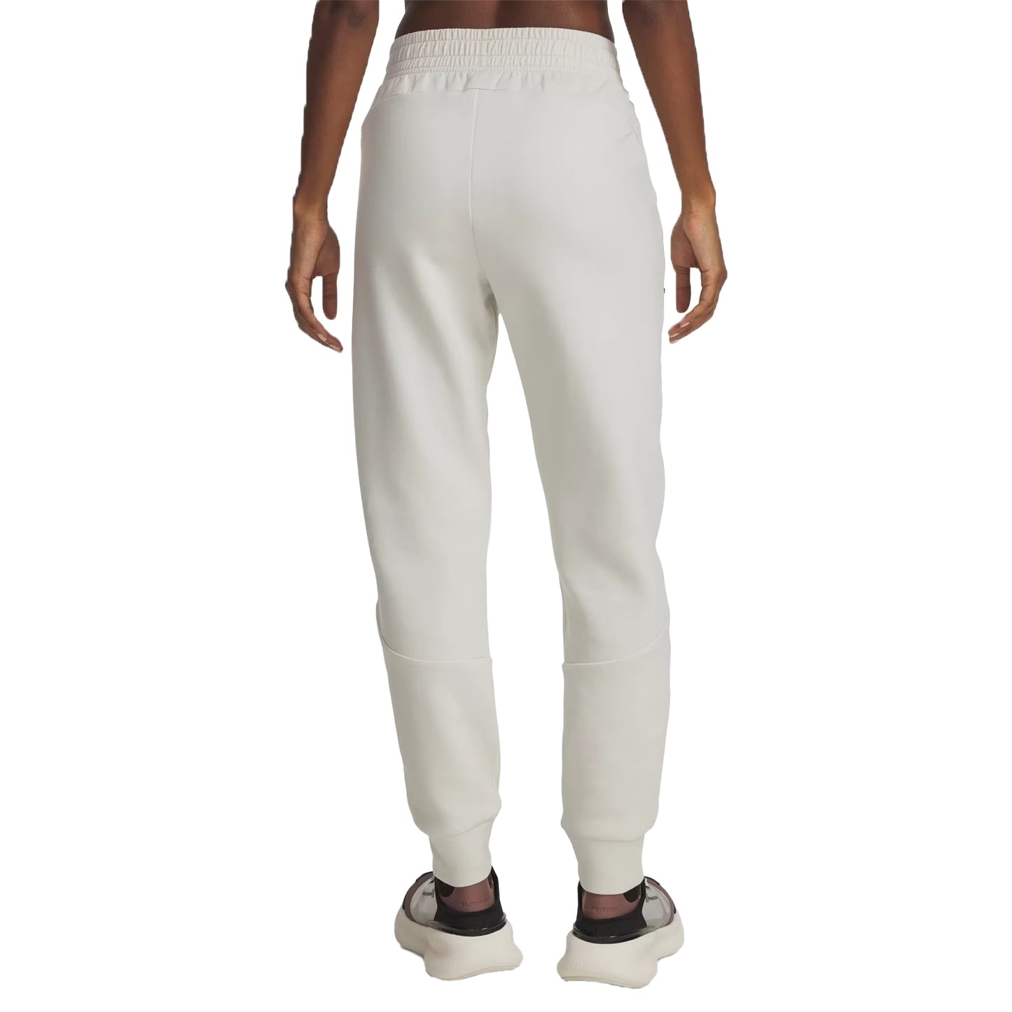 White - Back - Under Armour Womens-Ladies Unstoppable Fleece Athletic Joggers