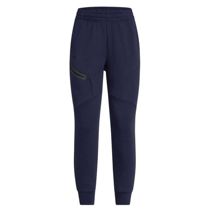 Blue - Back - Under Armour Womens-Ladies Unstoppable Fleece Athletic Joggers