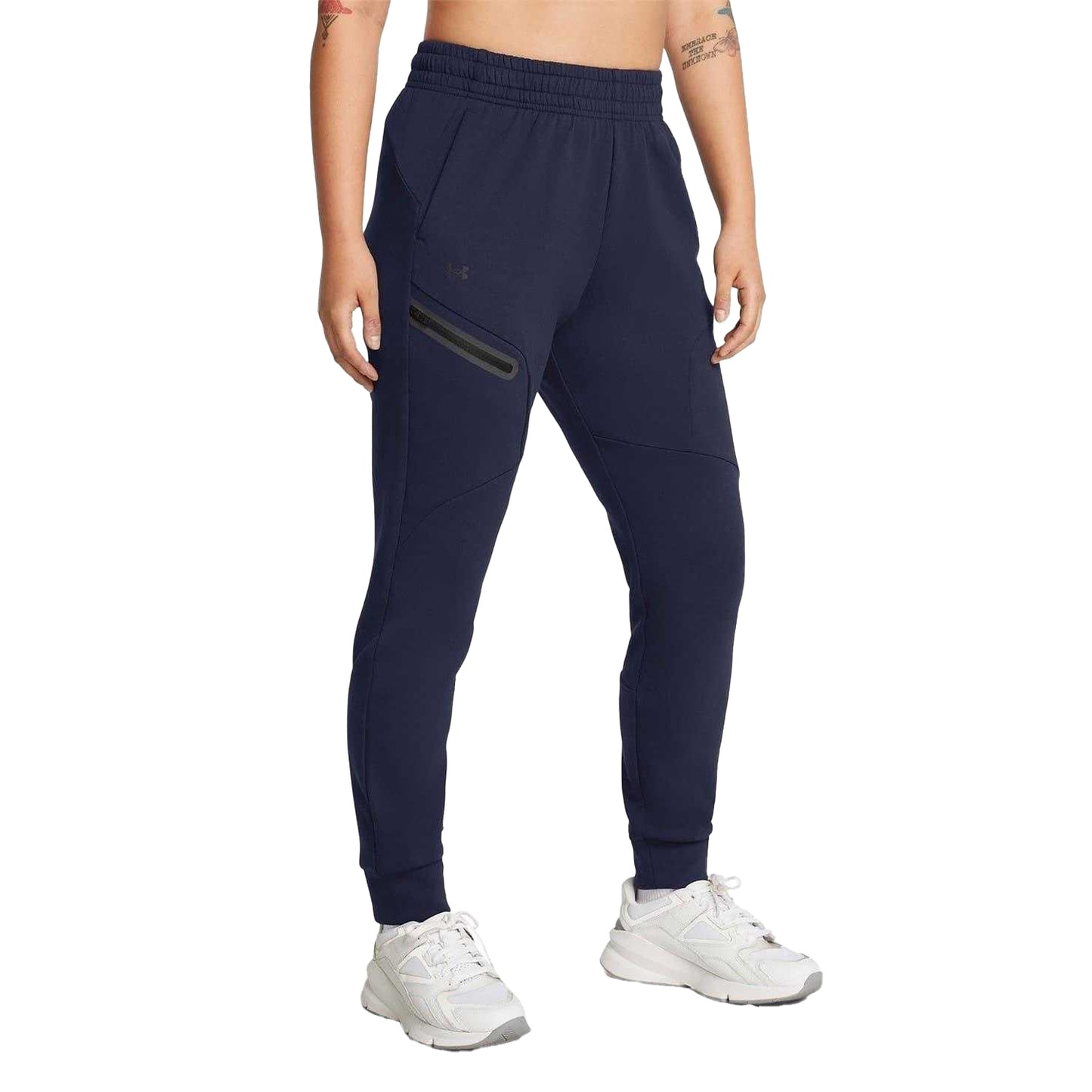 Blue - Lifestyle - Under Armour Womens-Ladies Unstoppable Fleece Athletic Joggers