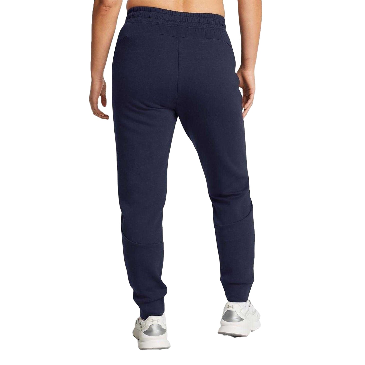 Blue - Pack Shot - Under Armour Womens-Ladies Unstoppable Fleece Athletic Joggers