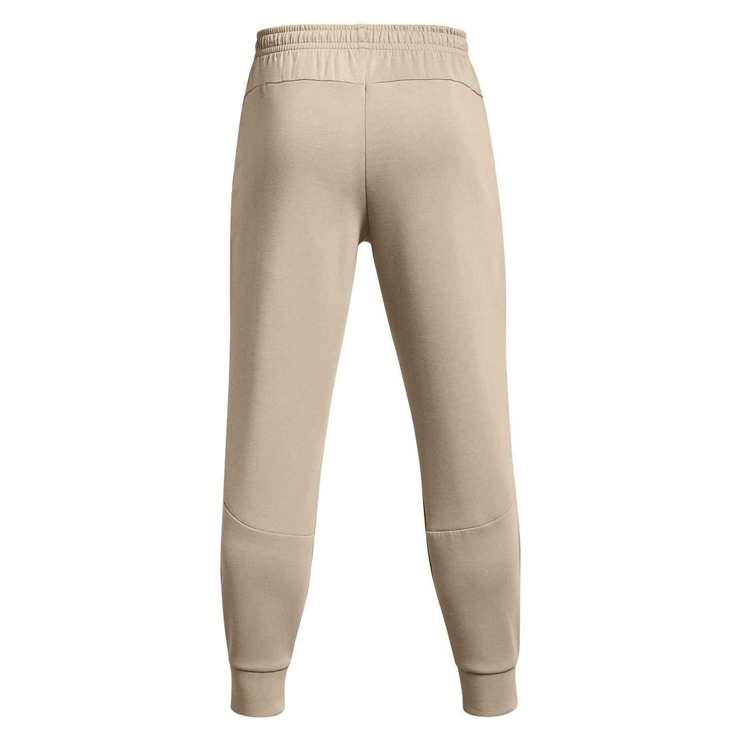 Brown - Back - Under Armour Mens Unstoppable Fleece Zip Pocket Joggers