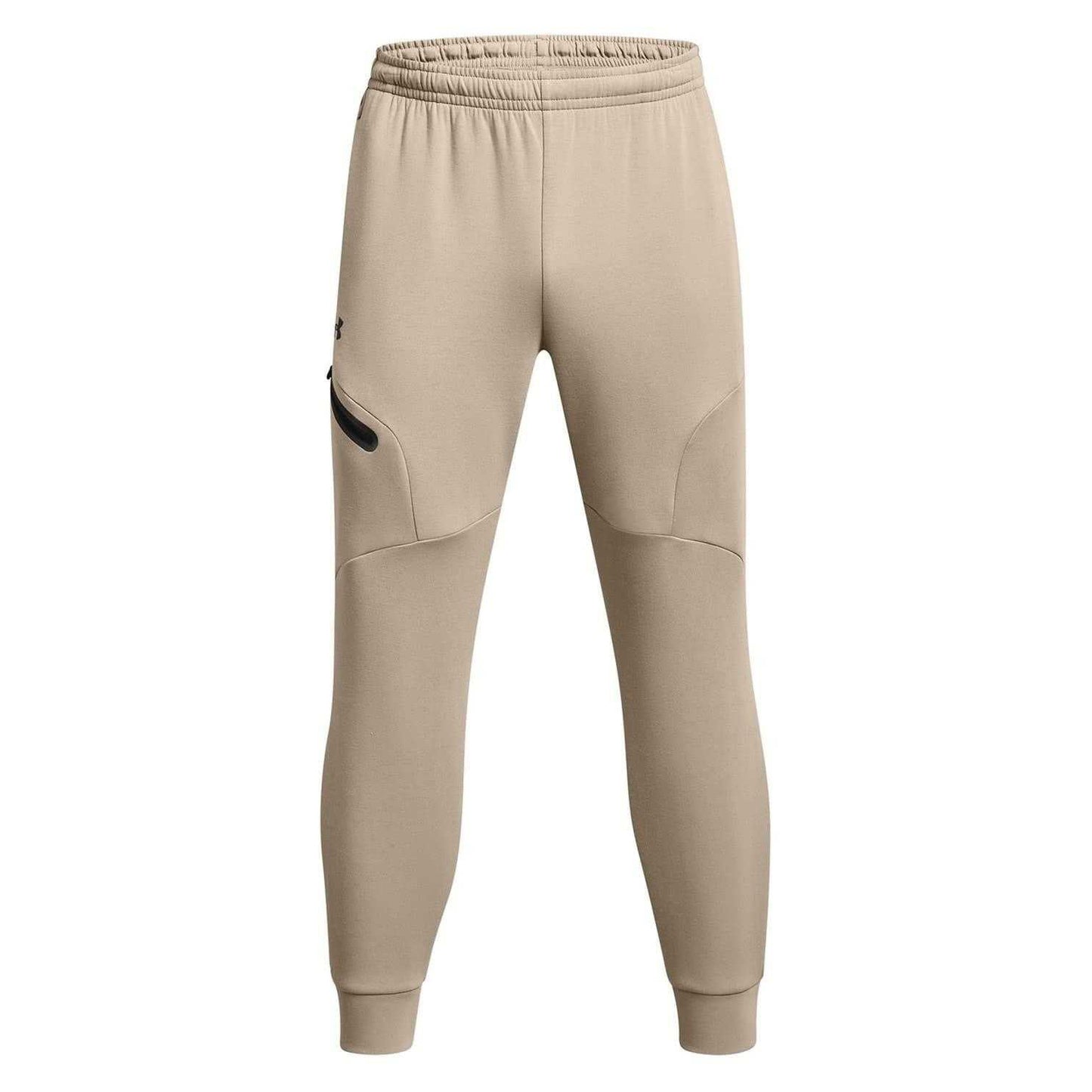 Brown - Front - Under Armour Mens Unstoppable Fleece Zip Pocket Joggers