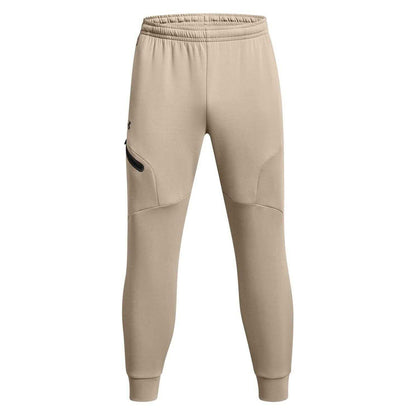 Brown - Front - Under Armour Mens Unstoppable Fleece Zip Pocket Joggers