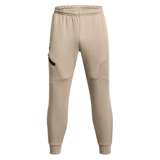 Brown - Front - Under Armour Mens Unstoppable Fleece Zip Pocket Joggers