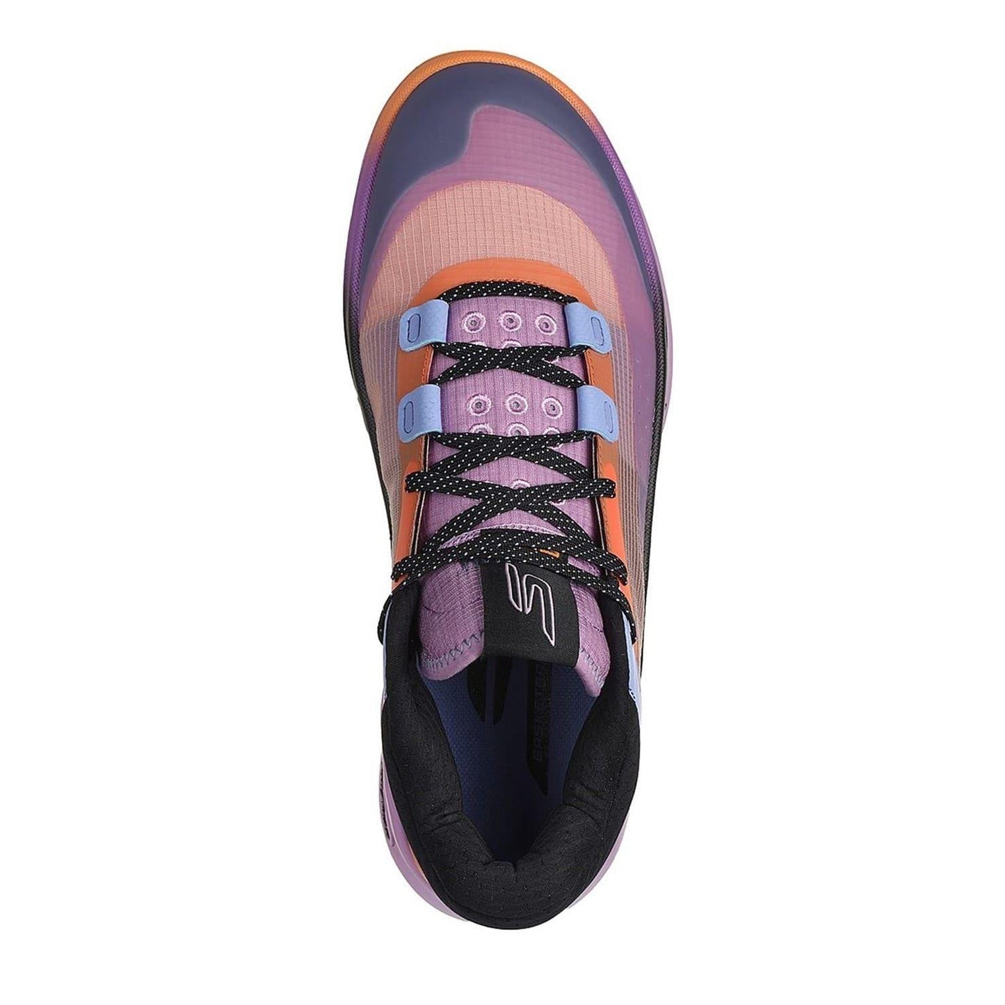 Purple-Orange - Side - Skechers Mens Resagrip Speckle Basketball Trainers