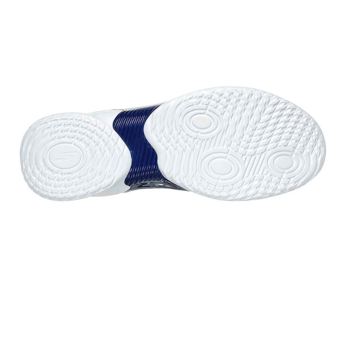 White-Blue - Lifestyle - Skechers Mens Resagrip Speckle Basketball Trainers