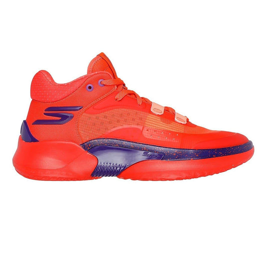 Orange - Front - Skechers Mens Resagrip Speckle Basketball Trainers