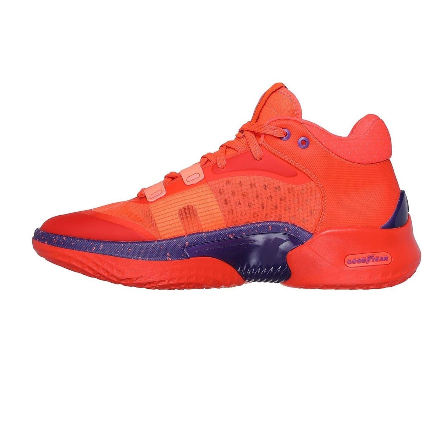 Orange - Back - Skechers Mens Resagrip Speckle Basketball Trainers