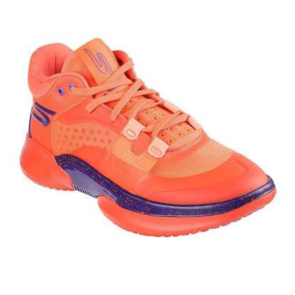 Orange - Pack Shot - Skechers Mens Resagrip Speckle Basketball Trainers