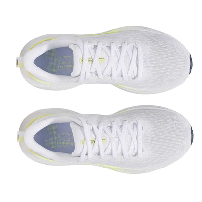White - Side - Under Armour Womens-Ladies Infinite Pro Breeze Running Shoes