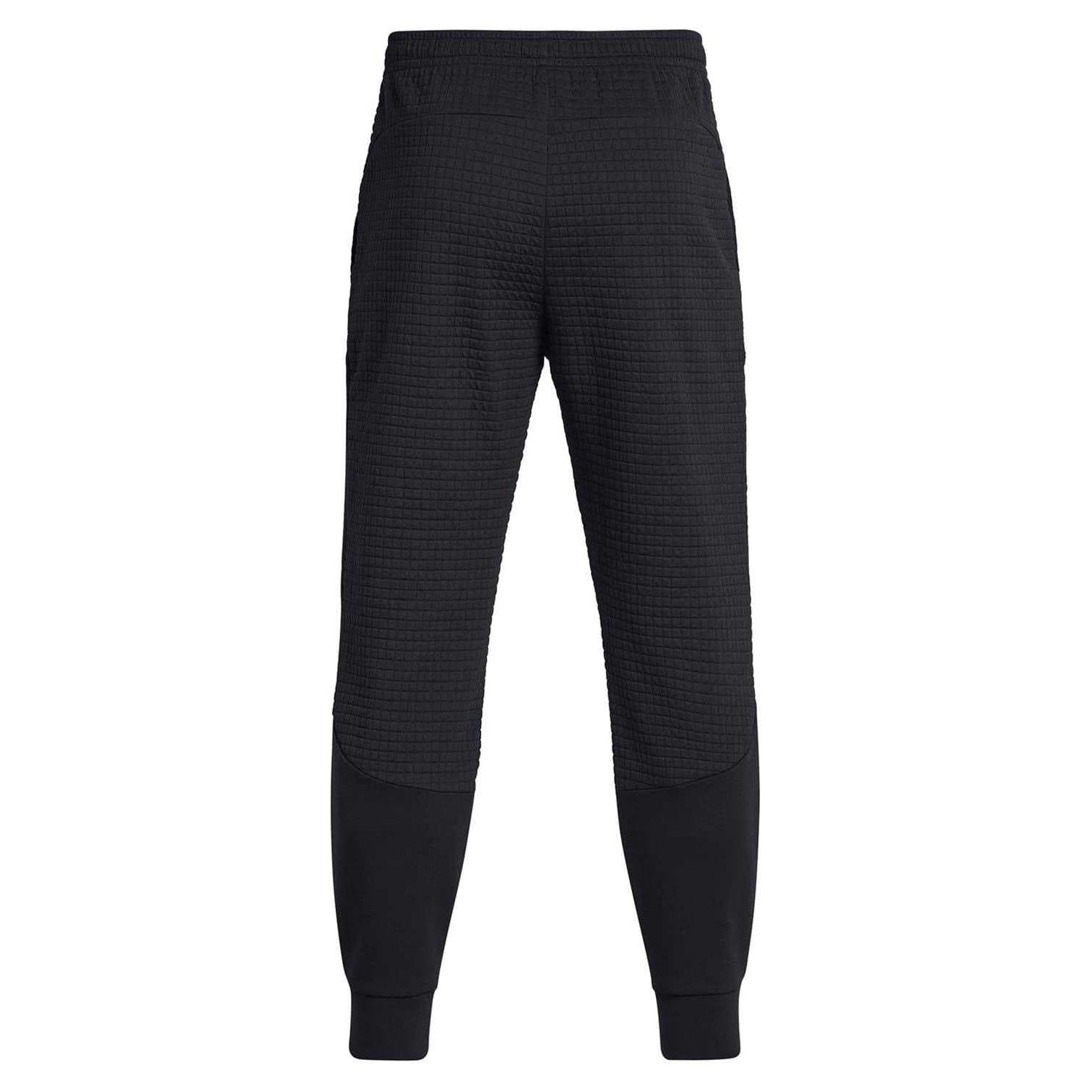 Black - Back - Under Armour Mens Unstoppable Textured Slim Joggers