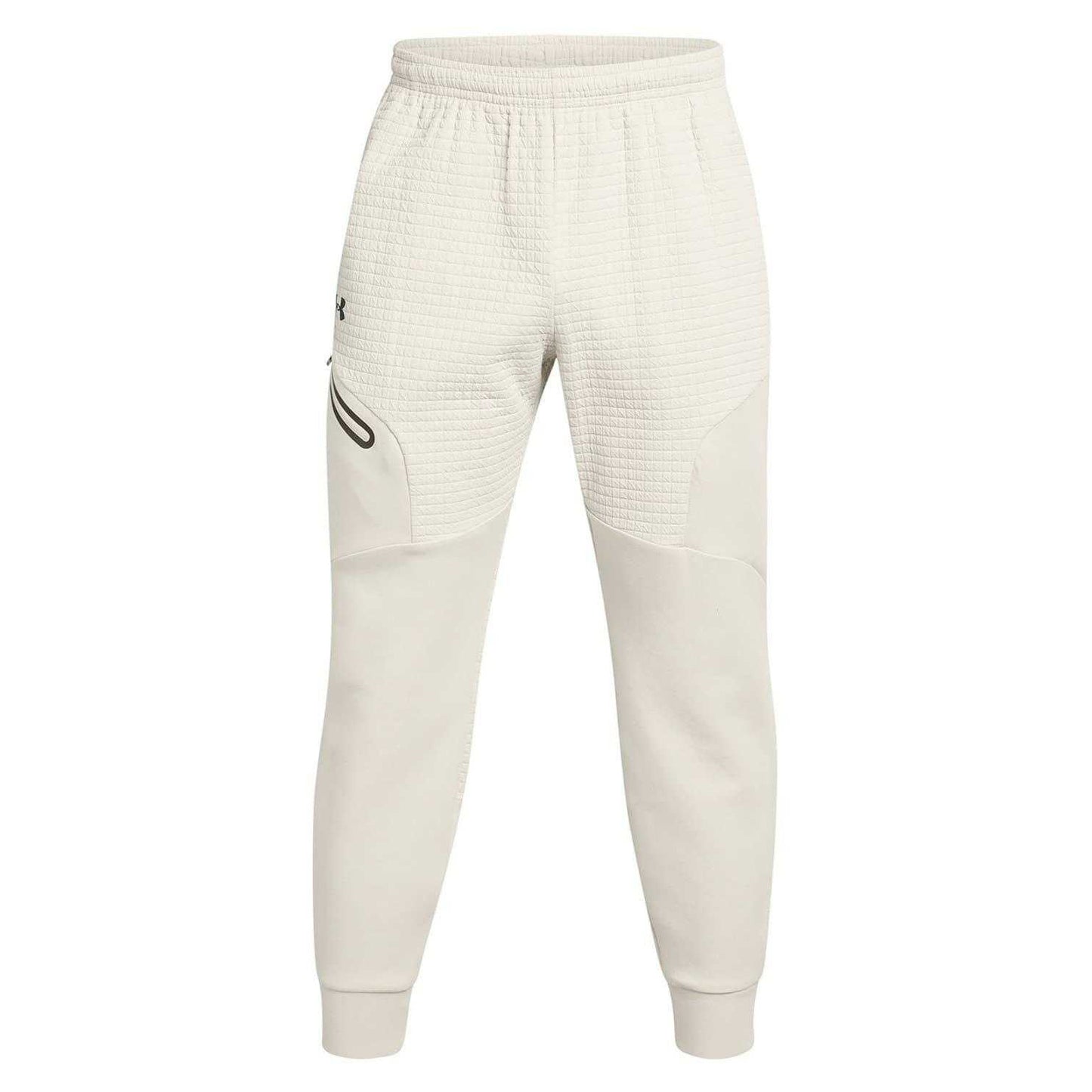 White - Front - Under Armour Mens Unstoppable Textured Slim Joggers