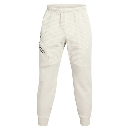 White - Front - Under Armour Mens Unstoppable Textured Slim Joggers