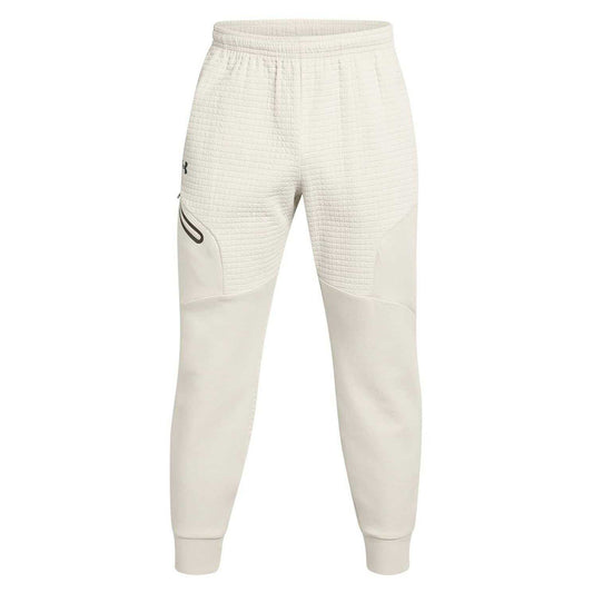 White - Front - Under Armour Mens Unstoppable Textured Slim Joggers