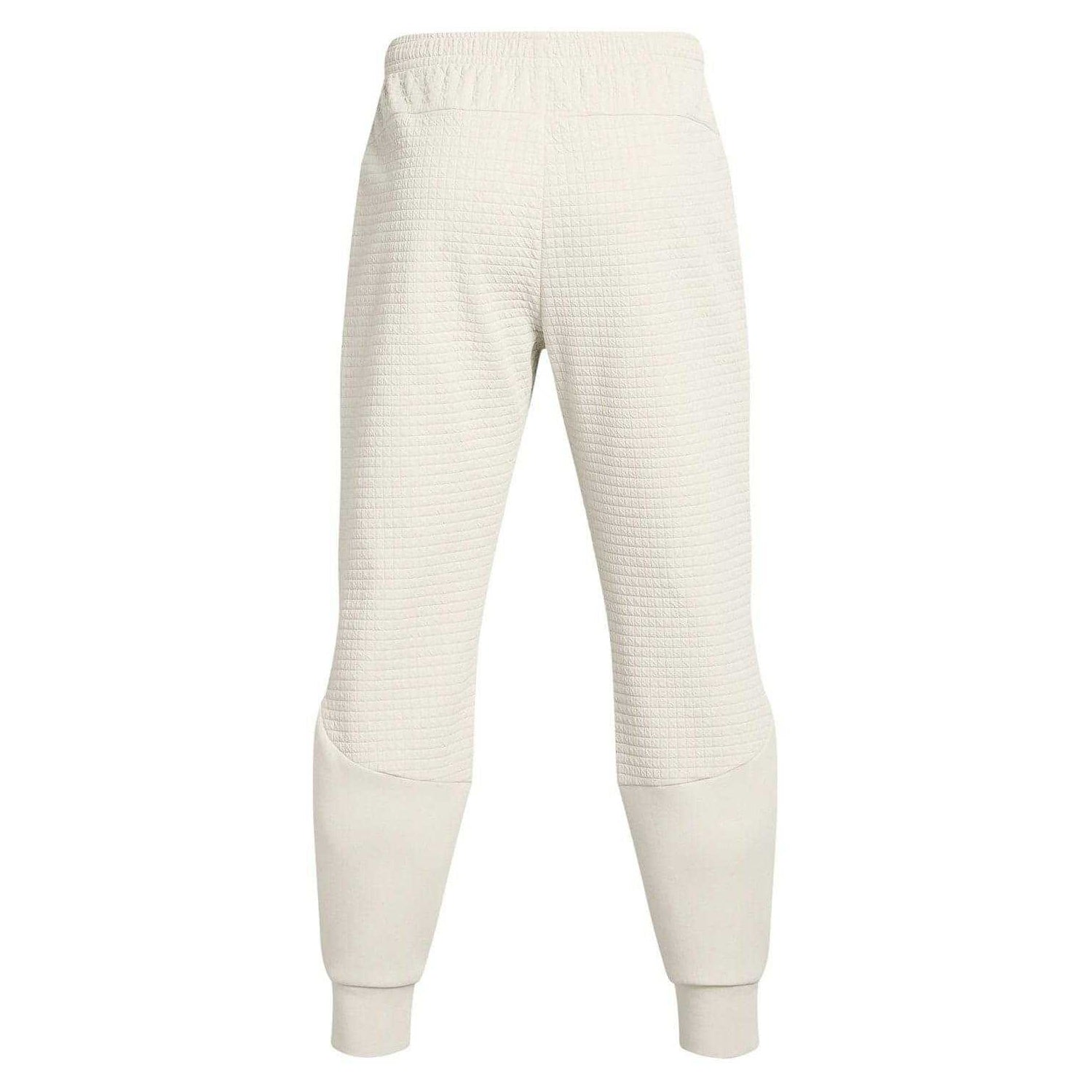 White - Back - Under Armour Mens Unstoppable Textured Slim Joggers