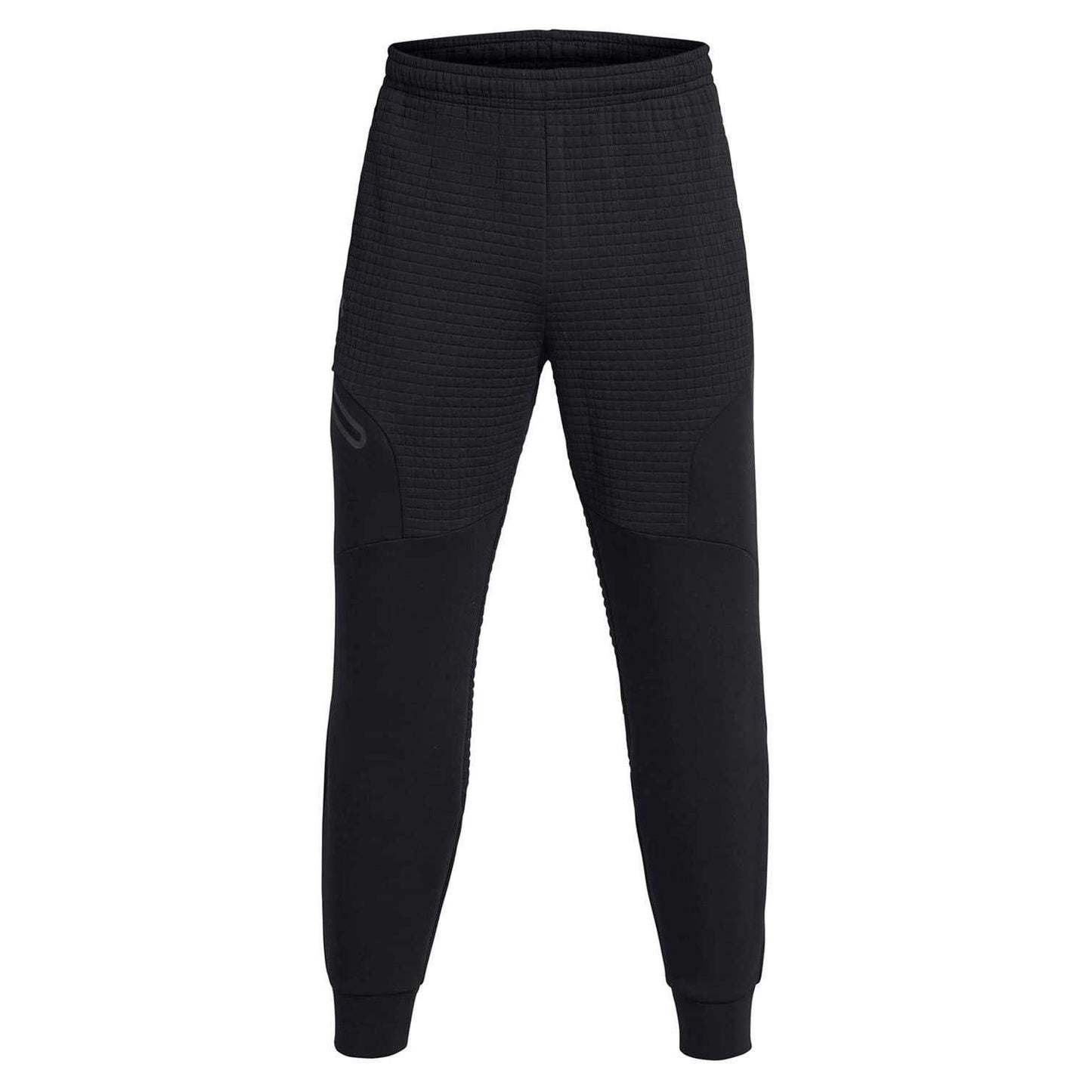 Black - Front - Under Armour Mens Unstoppable Textured Slim Joggers