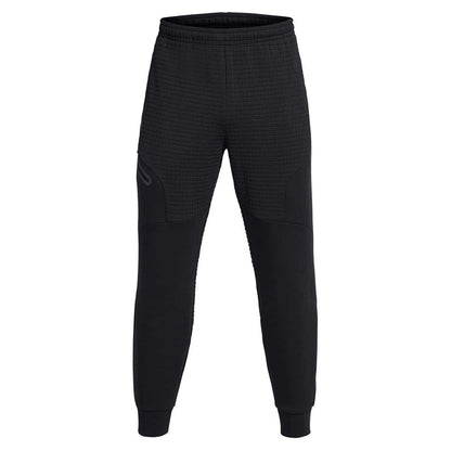 Black - Front - Under Armour Mens Unstoppable Textured Slim Joggers