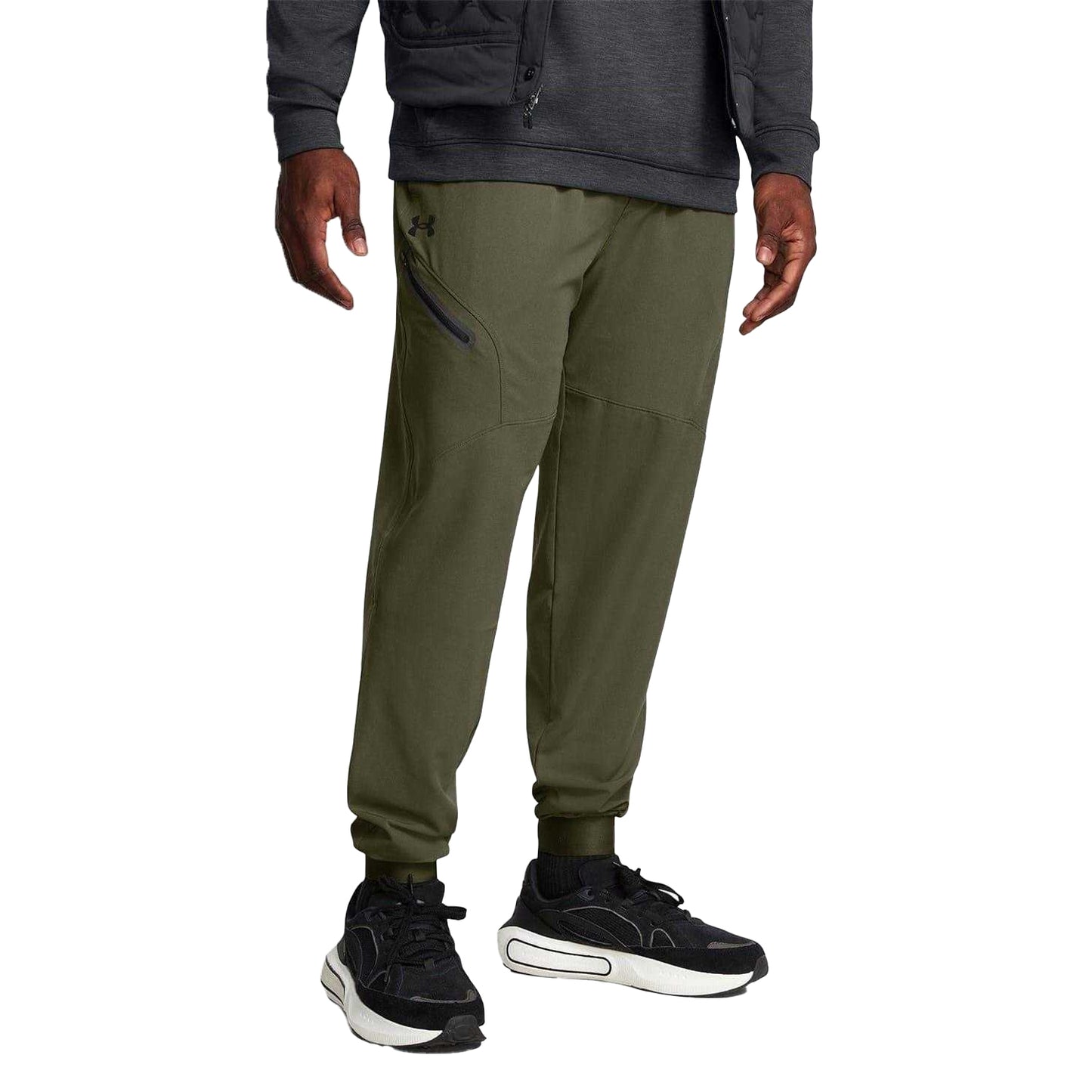 Green-Black - Lifestyle - Under Armour Mens Unstoppable Woven Joggers