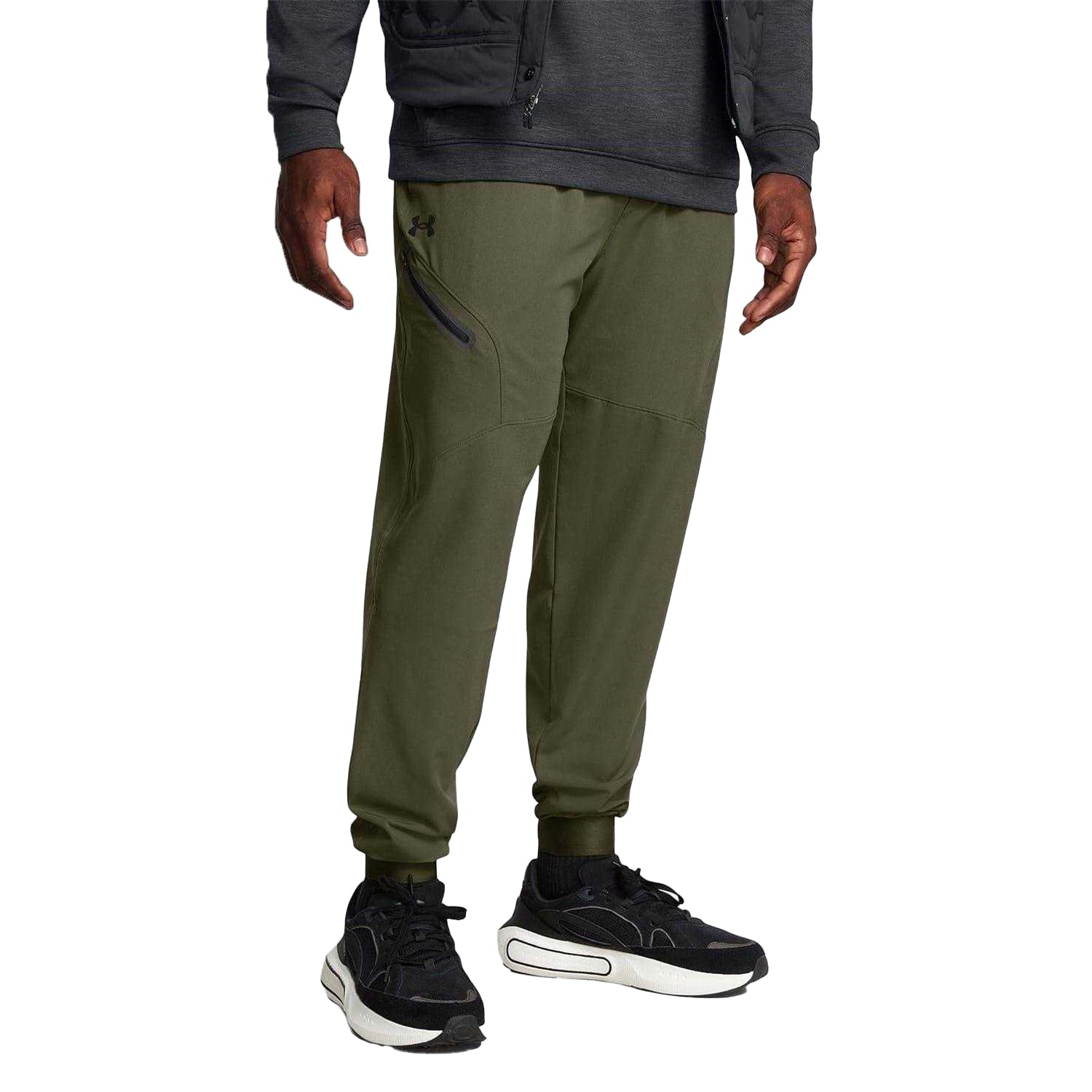 Green-Black - Lifestyle - Under Armour Mens Unstoppable Woven Joggers