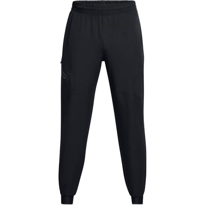Black - Front - Under Armour Mens Unstoppable Woven Joggers