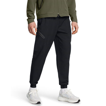 Black - Back - Under Armour Mens Unstoppable Woven Joggers