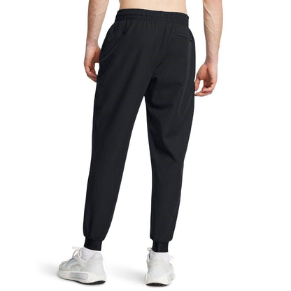 Black - Side - Under Armour Mens Unstoppable Woven Joggers
