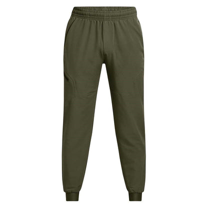 Green-Black - Front - Under Armour Mens Unstoppable Woven Joggers