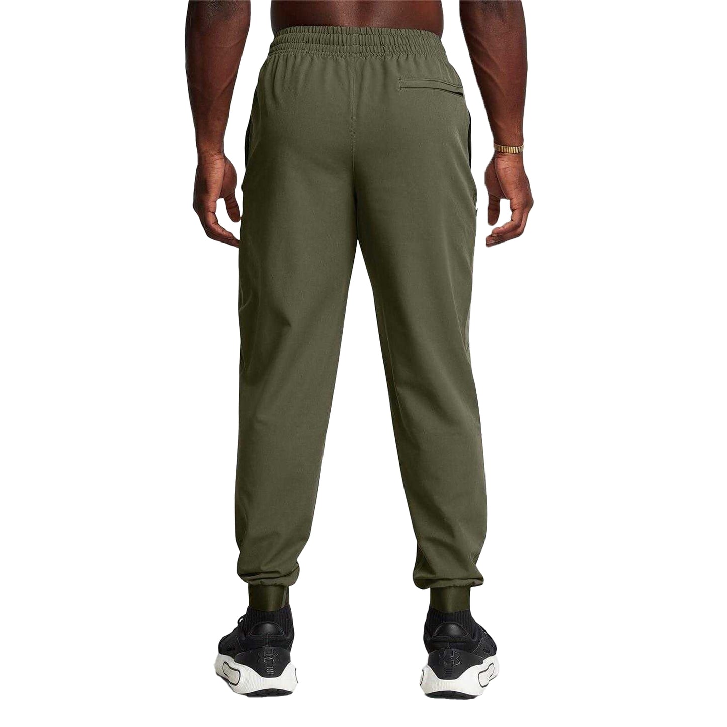 Green-Black - Back - Under Armour Mens Unstoppable Woven Joggers