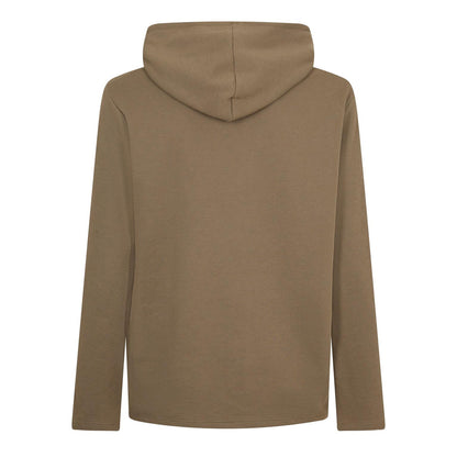 Brown - Back - Boss Mens Waffle Knit Pullover Hoodie