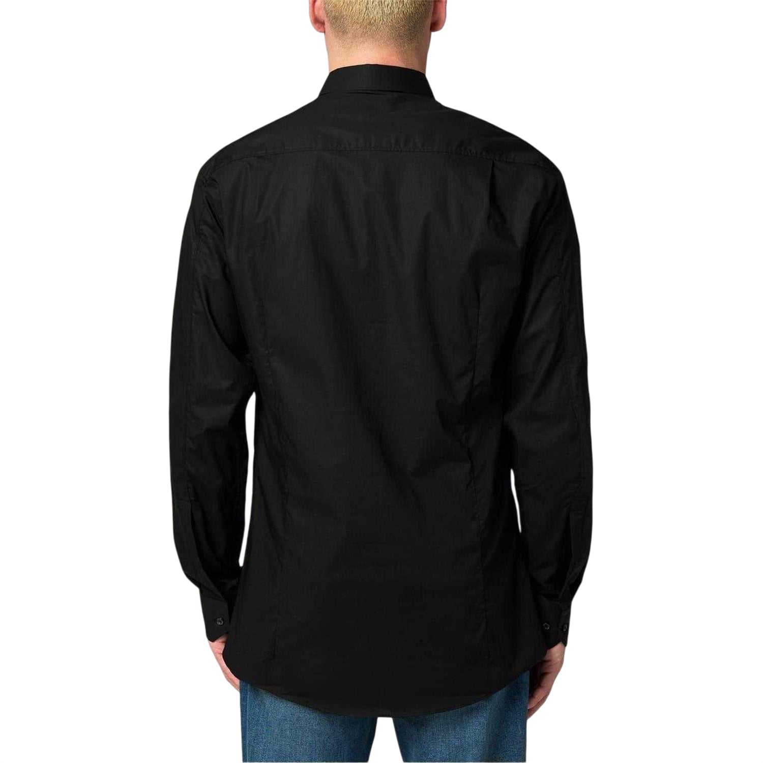 Black - Back - Hugo Mens Extra-Slim Formal Shirt