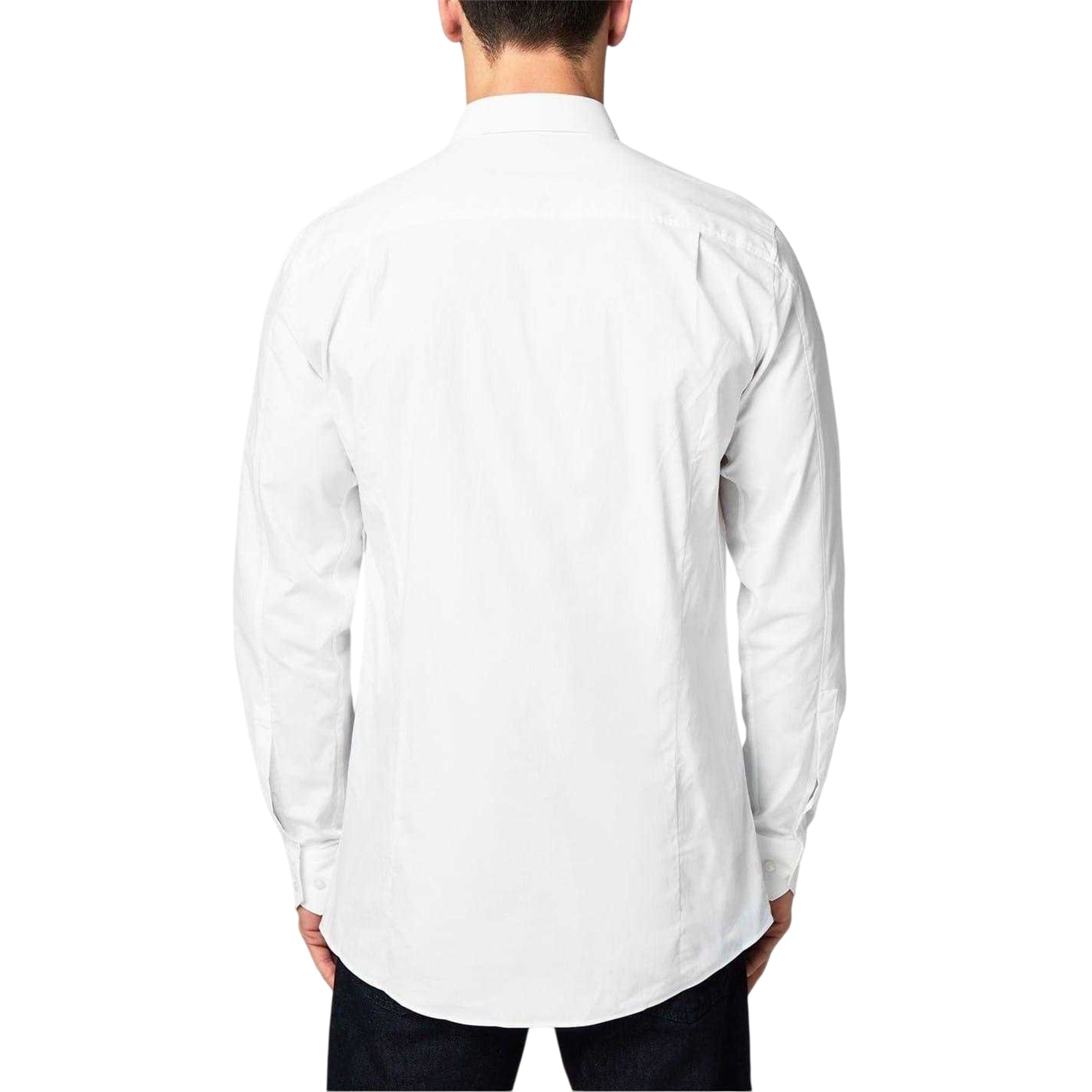 White - Back - Hugo Mens Extra-Slim Formal Shirt