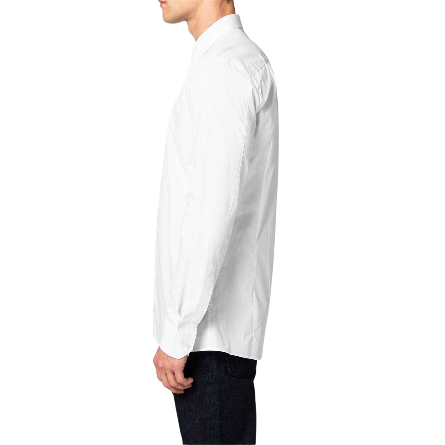 White - Side - Hugo Mens Extra-Slim Formal Shirt