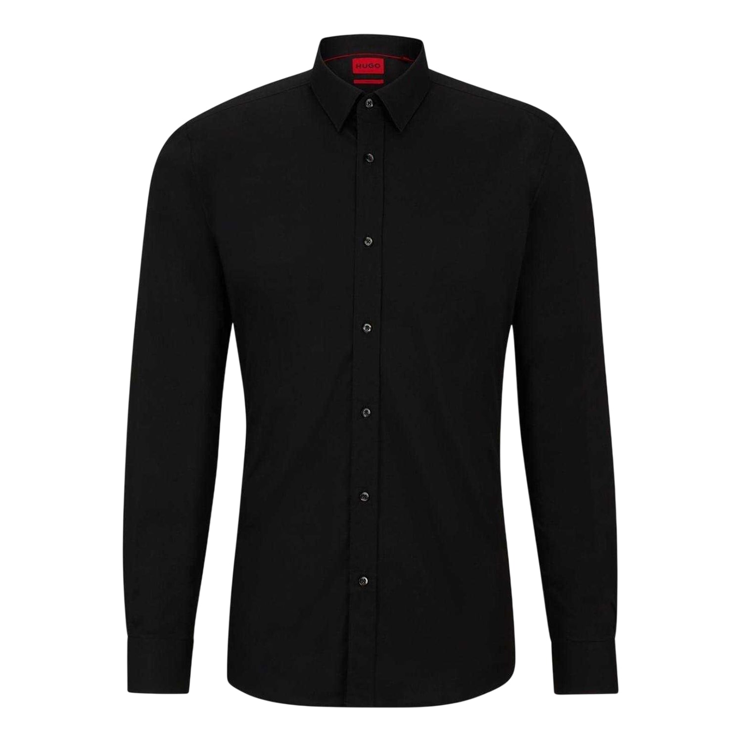 Black - Front - Hugo Mens Extra-Slim Formal Shirt