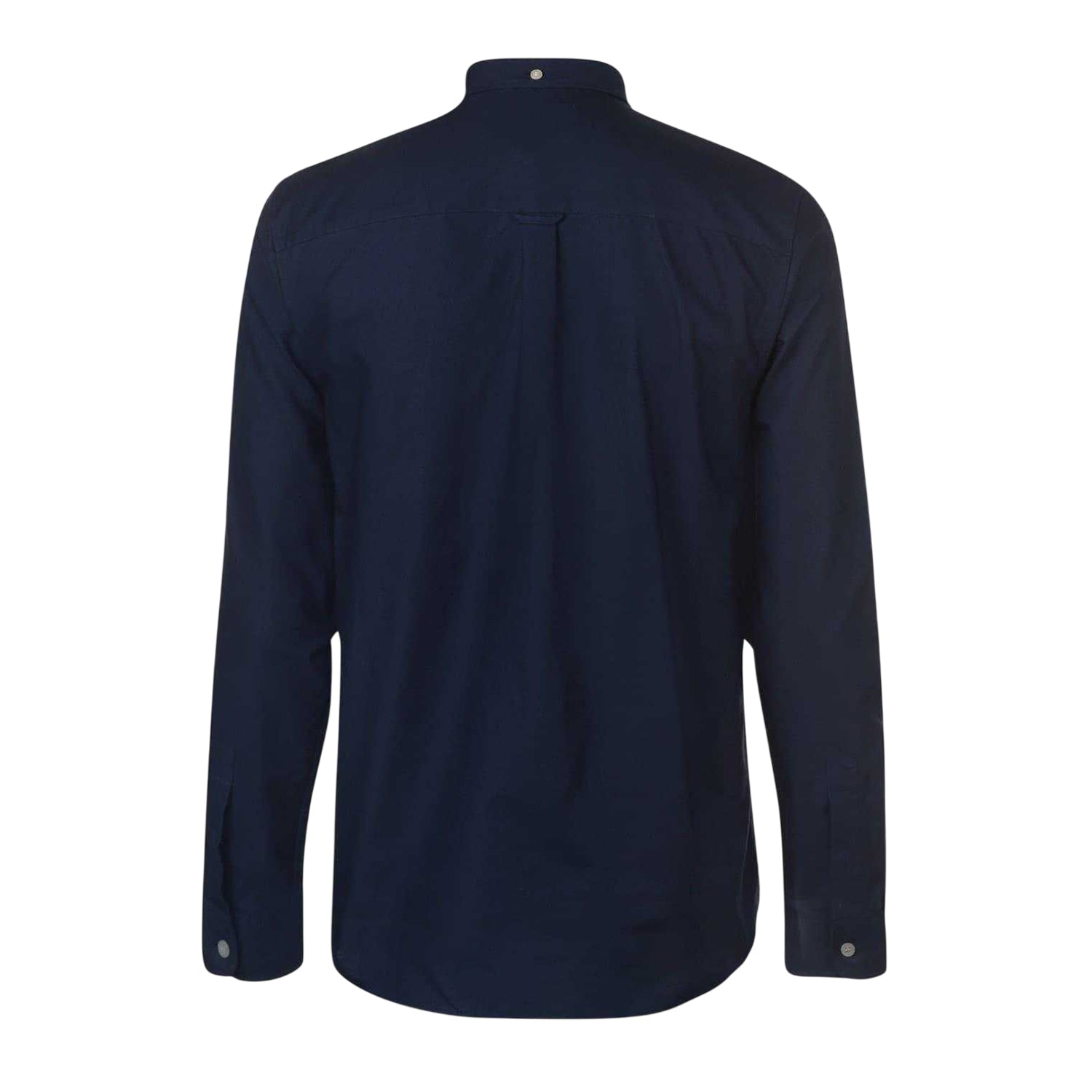 Navy - Back - Lyle & Scott Mens Embroidered Logo Oxford Shirt