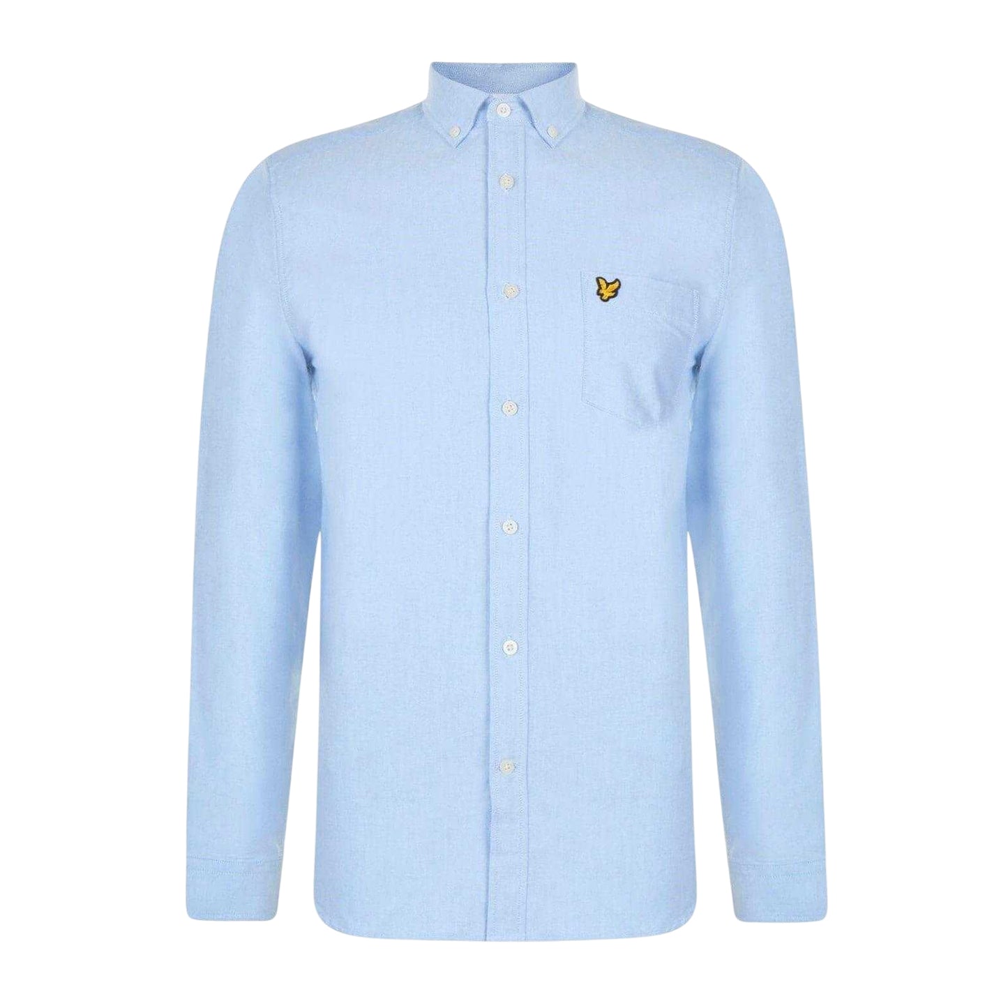 Riviera - Front - Lyle & Scott Mens Embroidered Logo Oxford Shirt