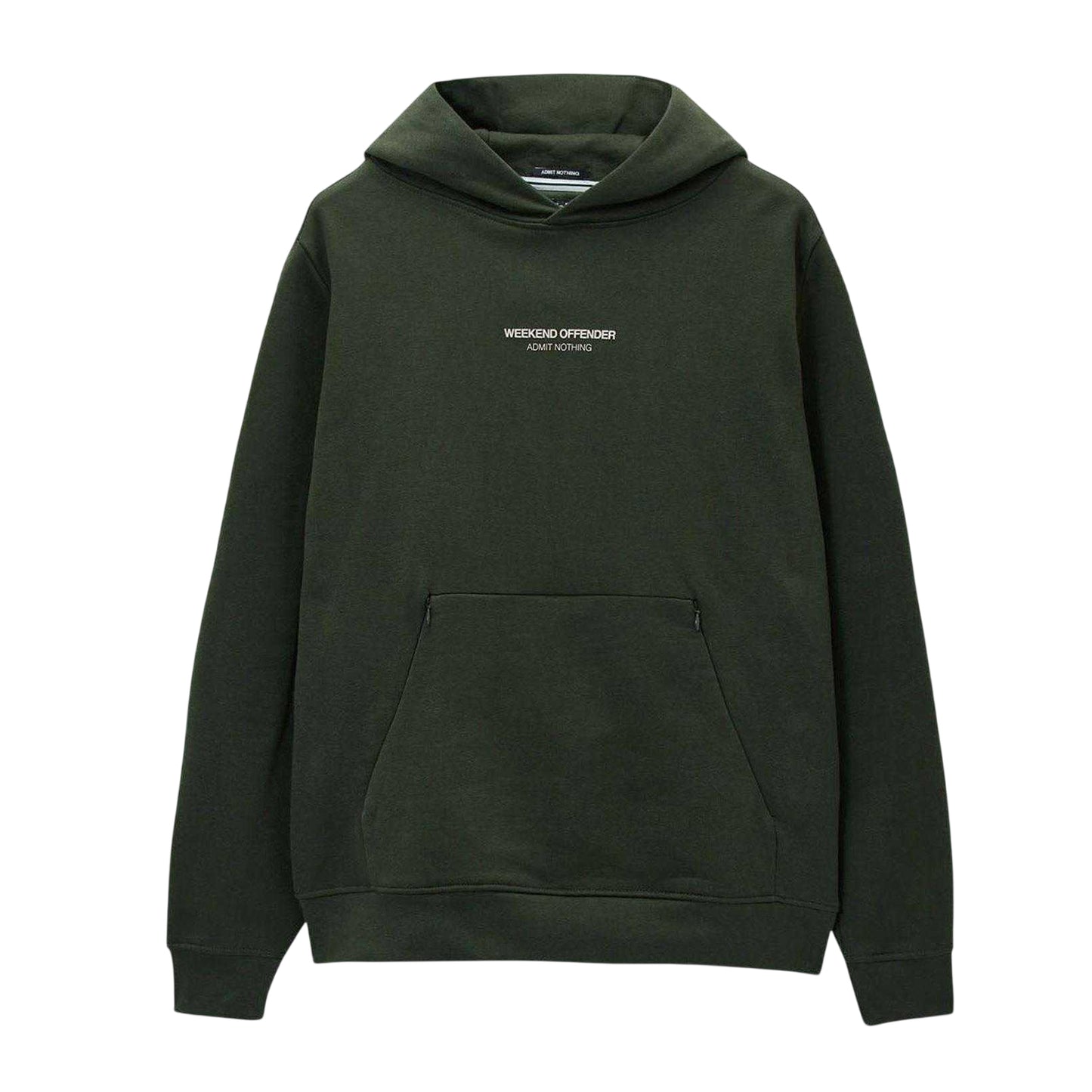 Green - Front - Weekend Offender Mens Coban Woan Hoodie