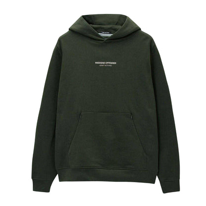 Green - Front - Weekend Offender Mens Coban Woan Hoodie