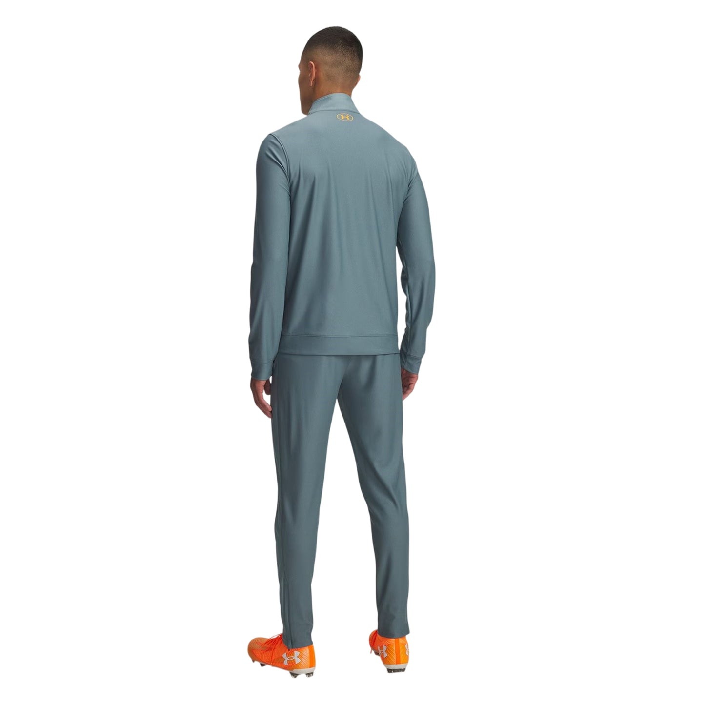 Grey-Orange - Back - Under Armour Mens Challenger Training Tracksuit
