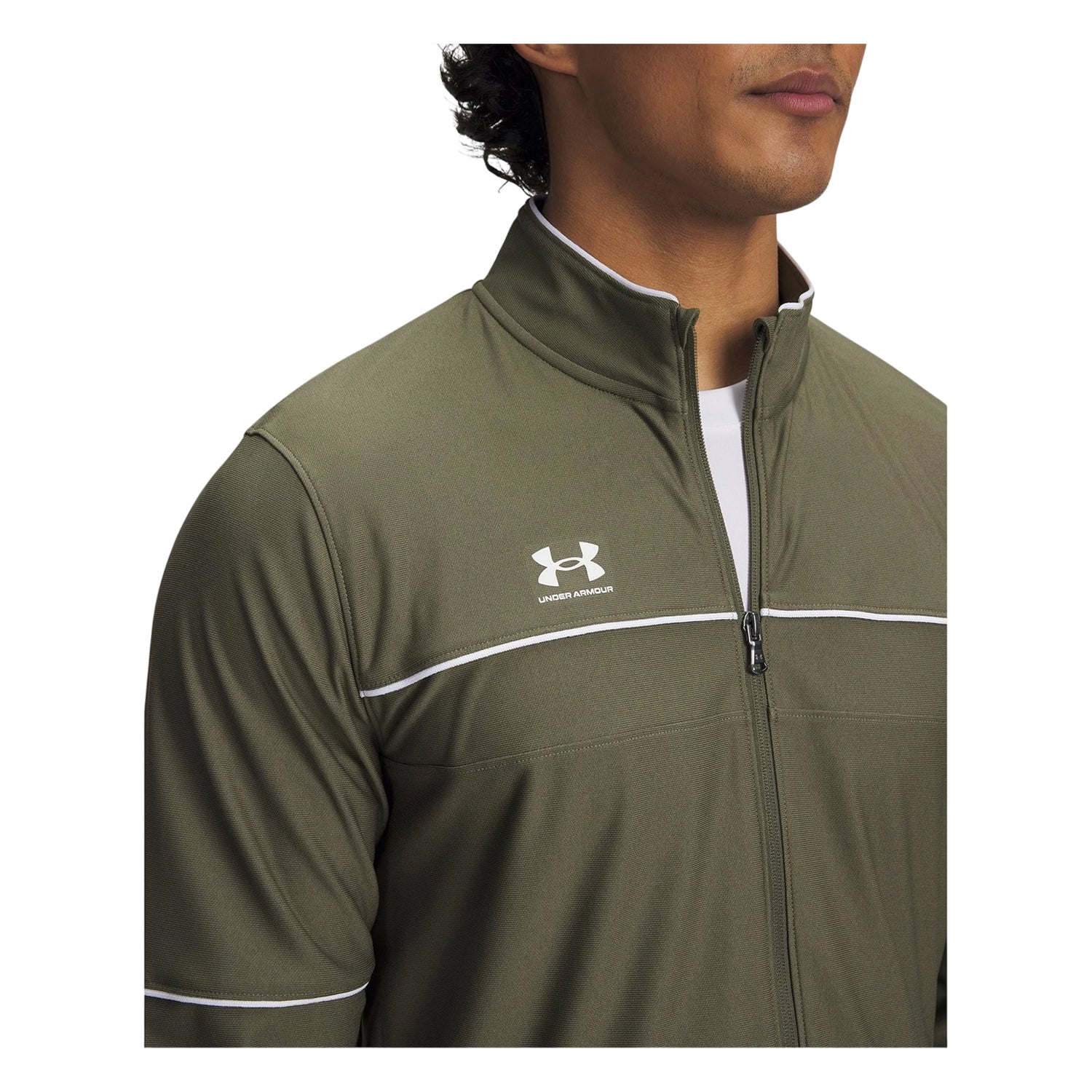 Marine OD Green - Side - Under Armour Mens Challenger Training Tracksuit