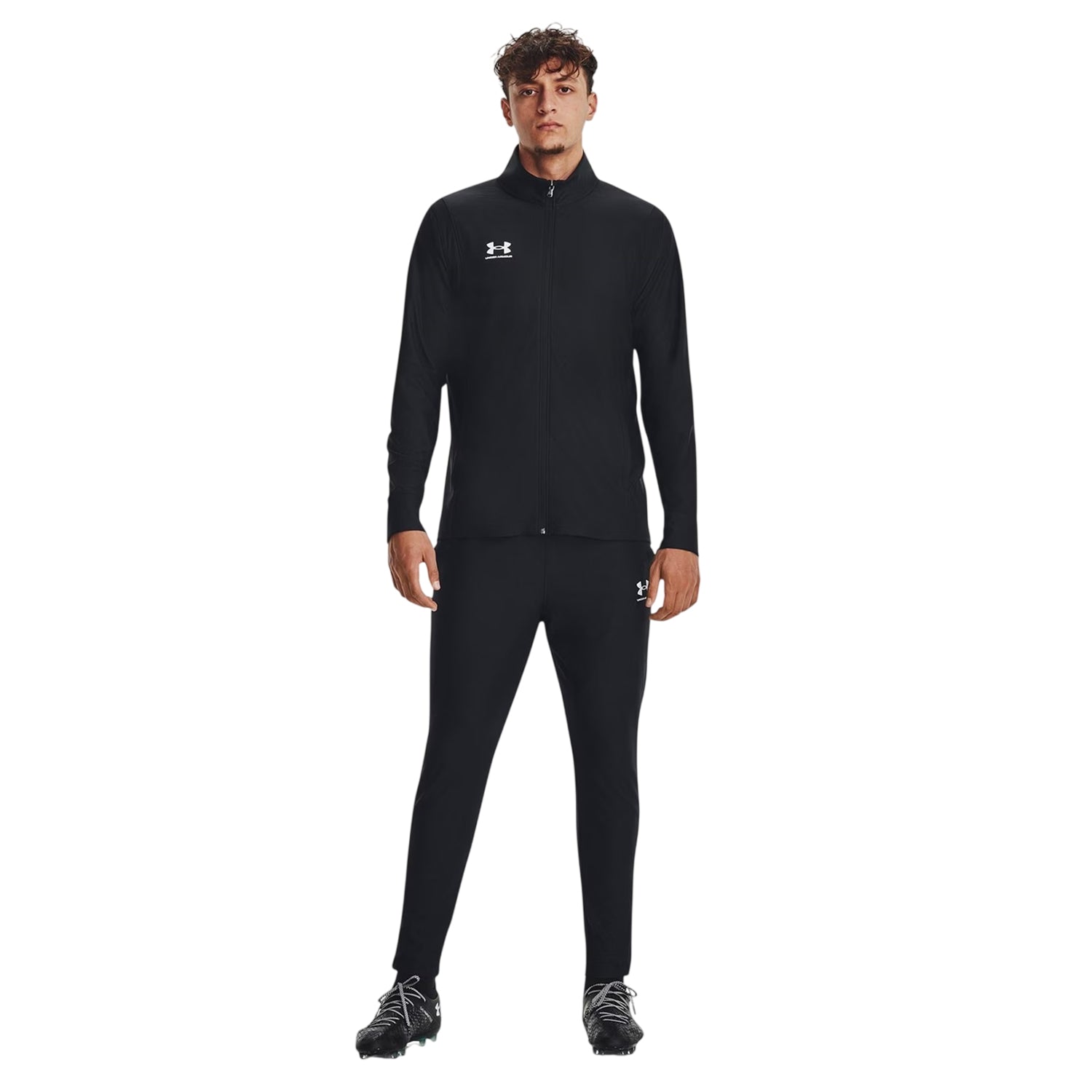 Black - Side - Under Armour Mens Challenger Training Tracksuit
