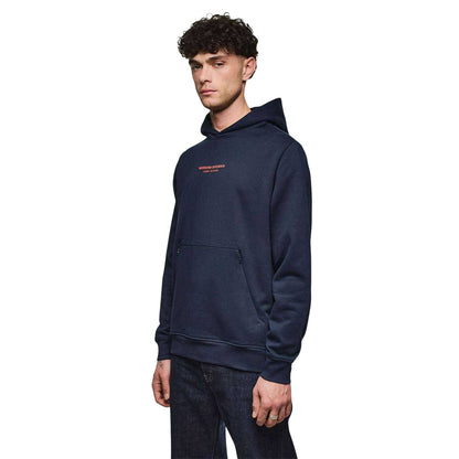 Navy - Side - Weekend Offender Mens Woan Hoodie