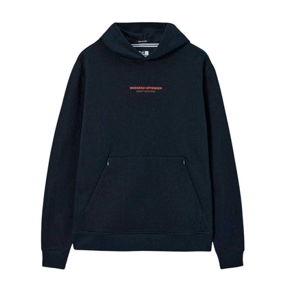 Navy - Front - Weekend Offender Mens Woan Hoodie