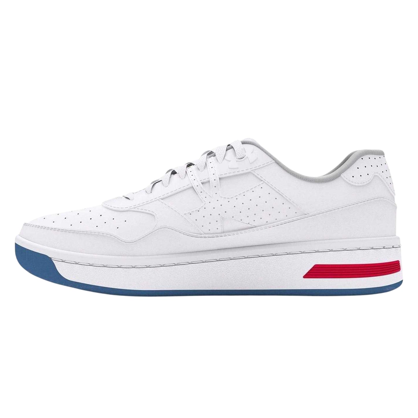 White-White - Back - Under Armour Womens-Ladies Court 96 Trainers