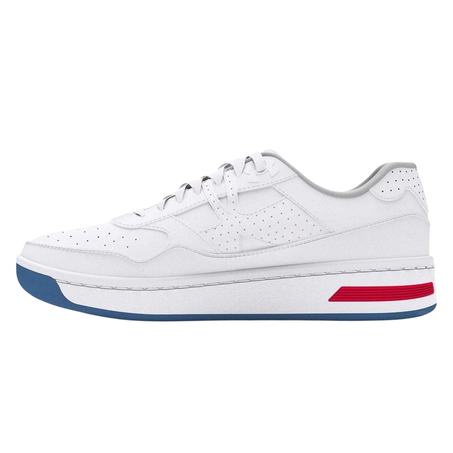 White-White - Back - Under Armour Womens-Ladies Court 96 Trainers