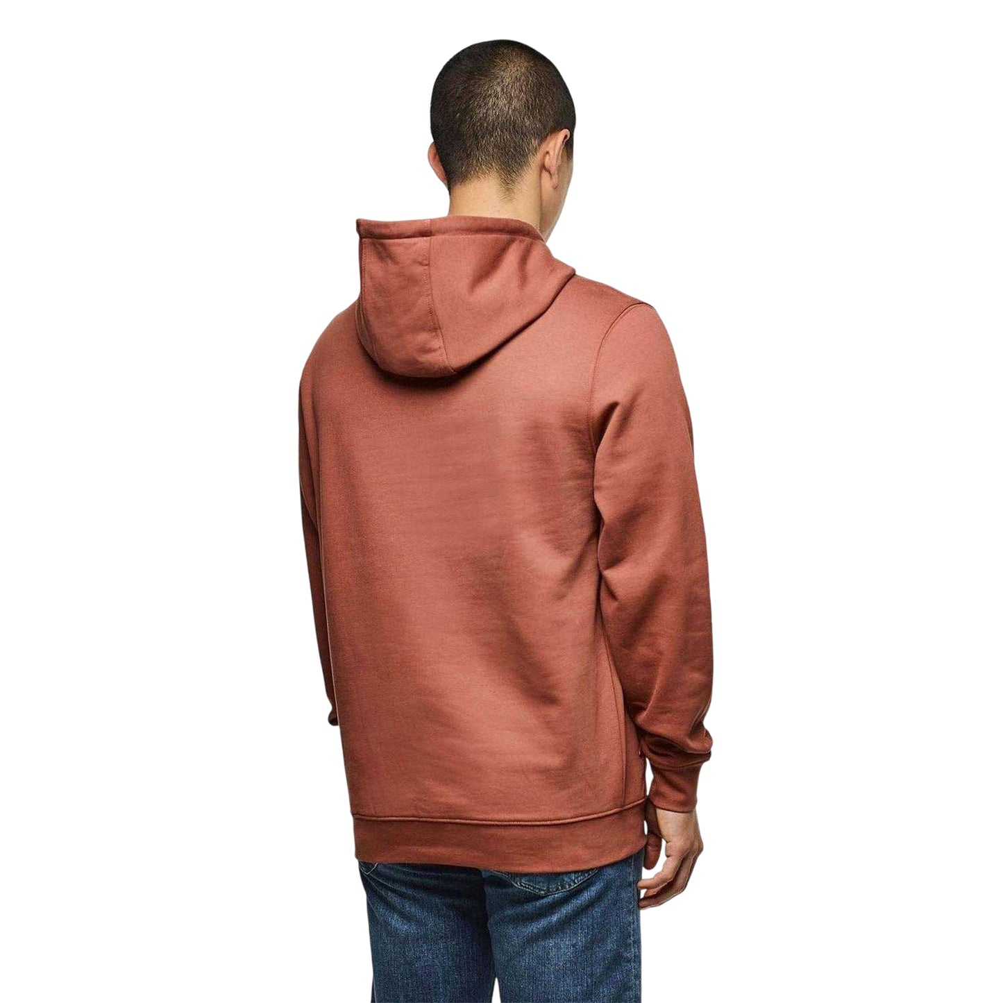 Rust - Back - Weekend Offender Mens Combed Cotton Hoodie