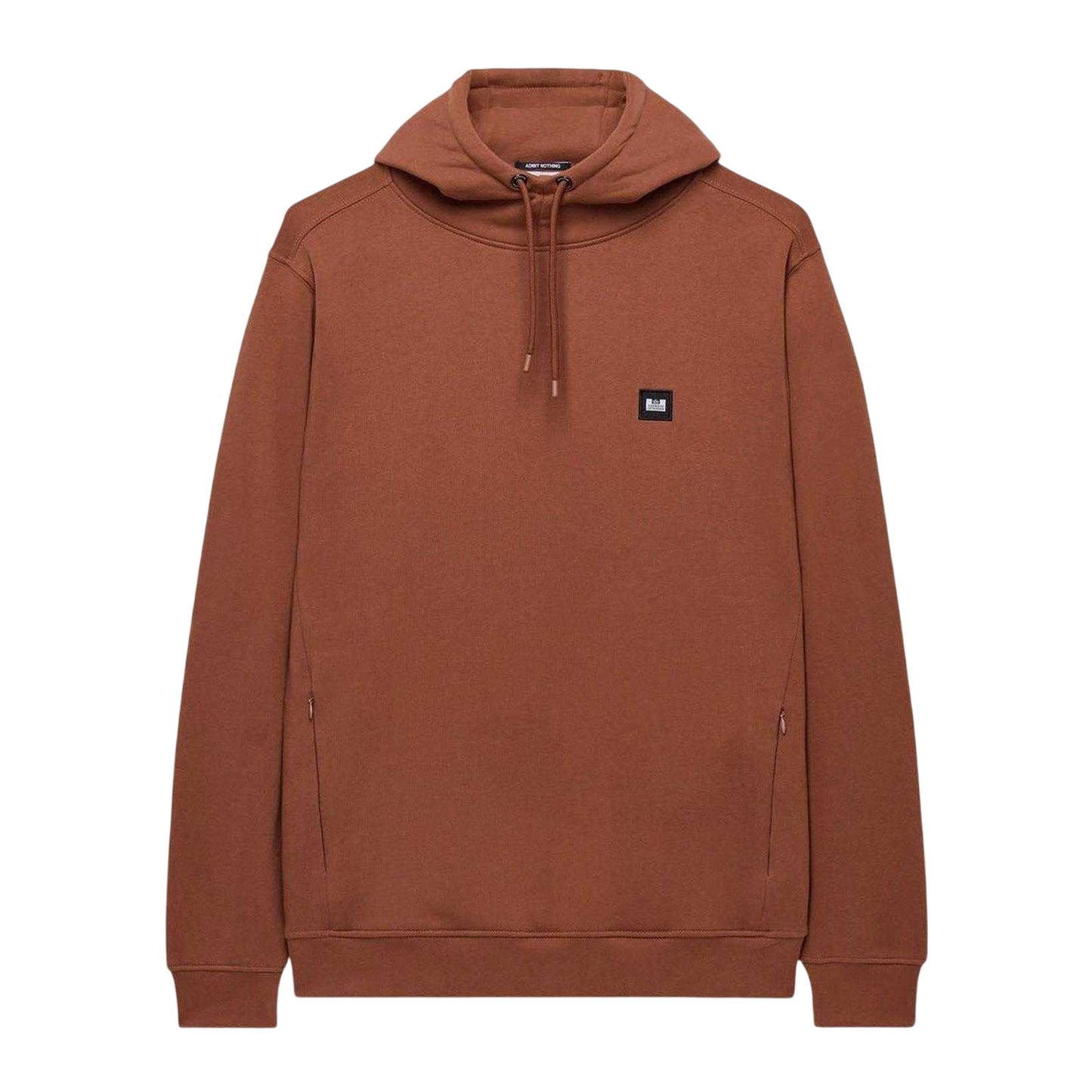 Rust - Front - Weekend Offender Mens Combed Cotton Hoodie