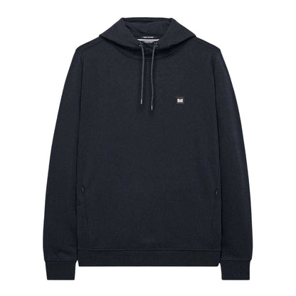 Navy - Front - Weekend Offender Mens Combed Cotton Hidden Pocket Drawstring Hoodie