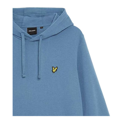 Ocean Blue - Back - Lyle & Scott Mens Embroidered Logo Hoodie